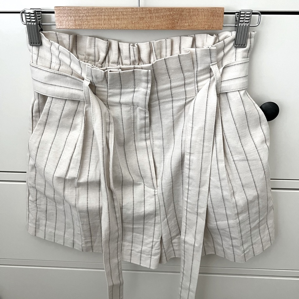 [ASOS] Paperbag Striped Shorts